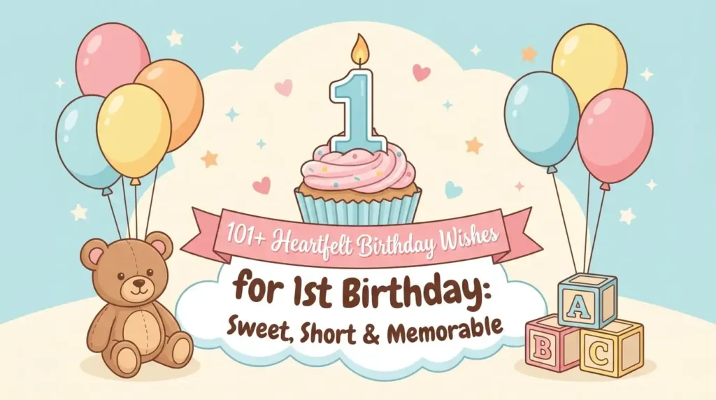 101+ Heartfelt Birthday Wishes for 1st Birthday: Sweet, Short & Memorable