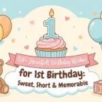 101+ Heartfelt Birthday Wishes for 1st Birthday: Sweet, Short & Memorable