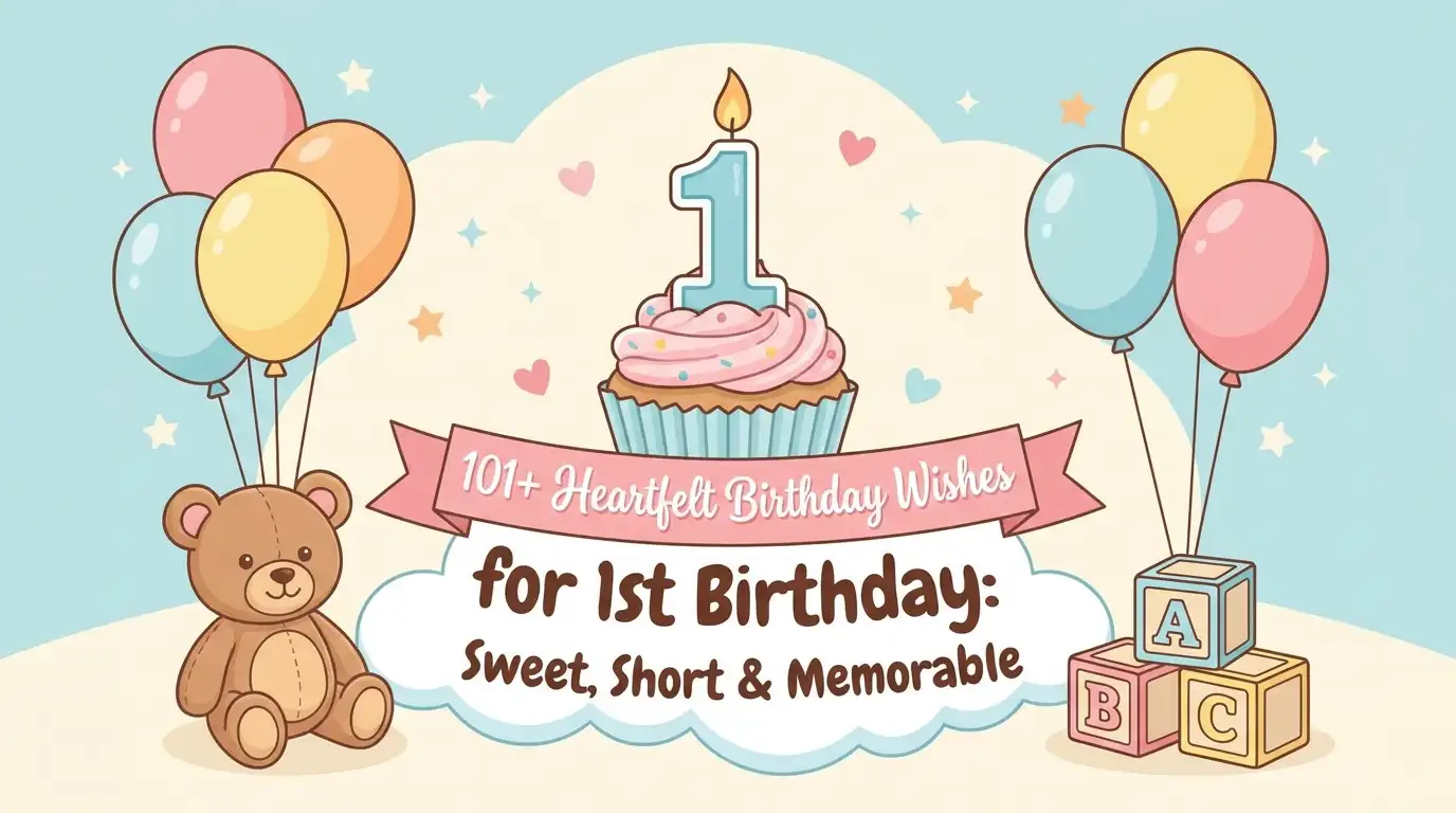 101+ Heartfelt Birthday Wishes for 1st Birthday: Sweet, Short & Memorable