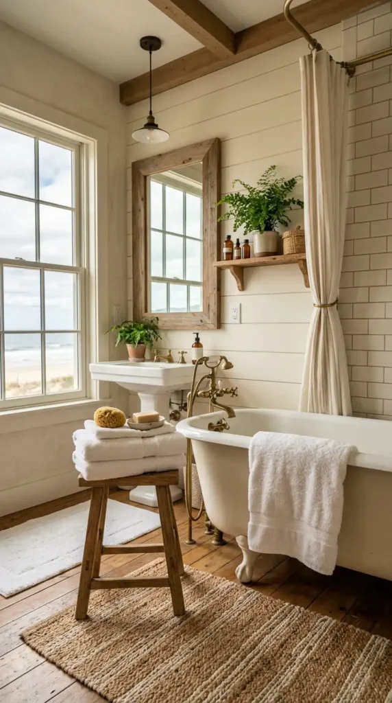 Coastal bathroom decor