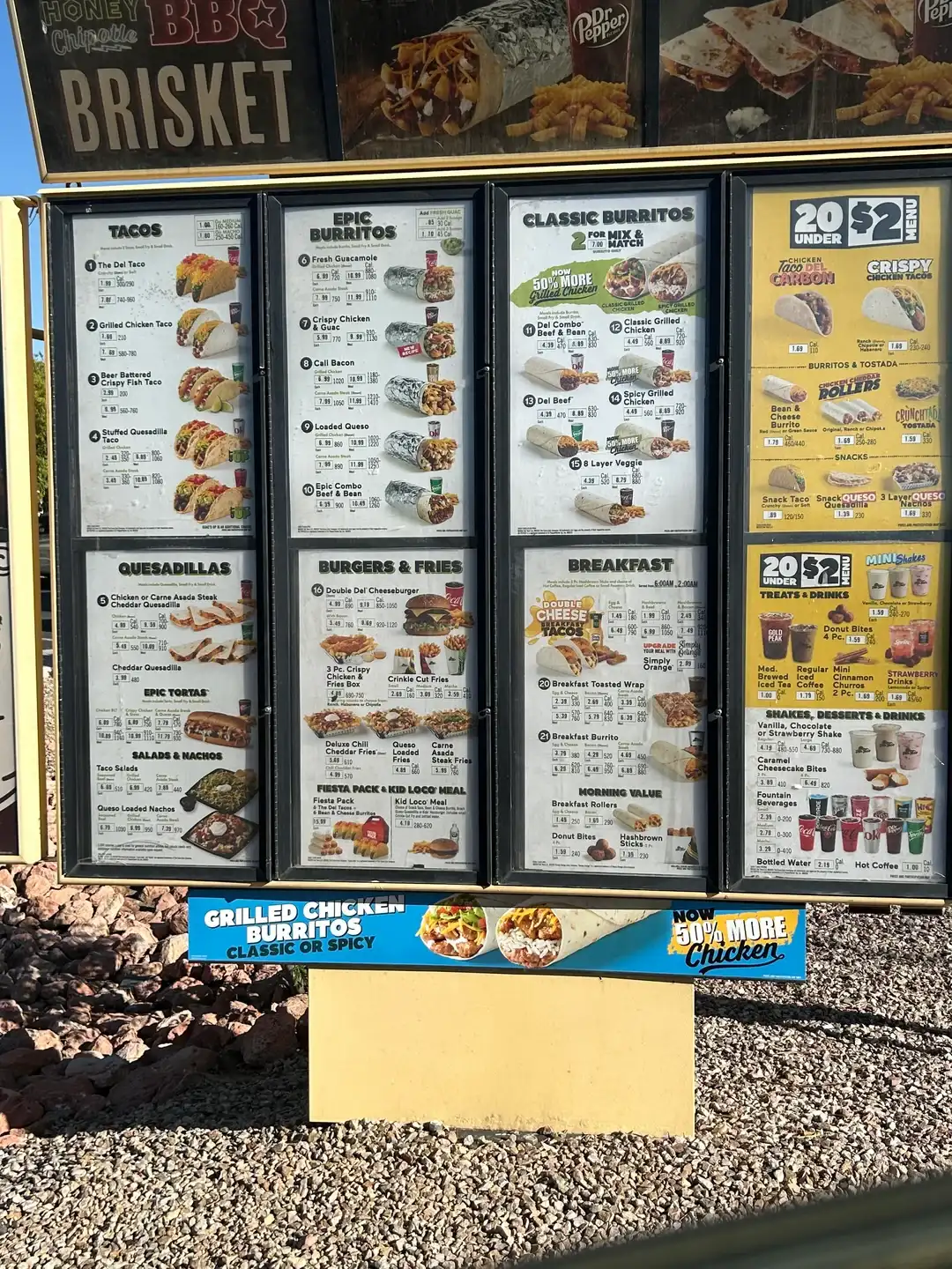 Del Taco Menu