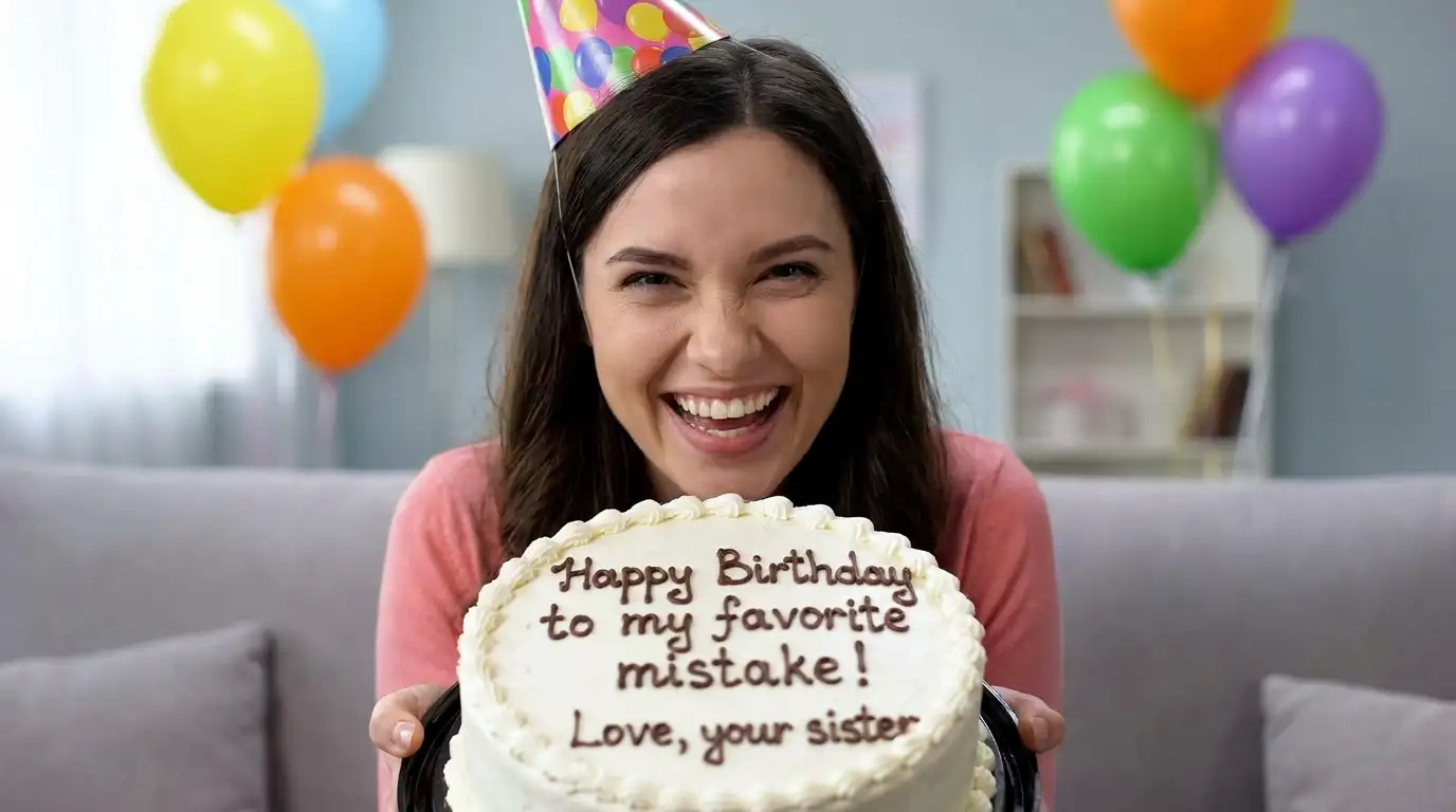 funny birthday wishes for sister