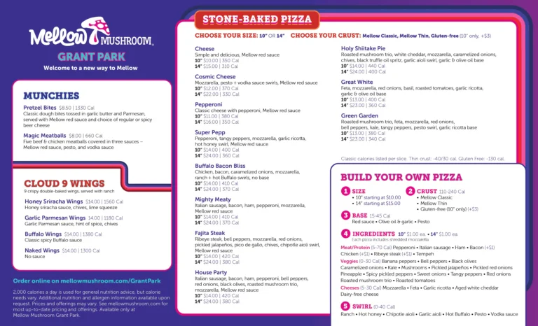 Mellow Mushroom Menu With Prices USA (Updated 2026) 