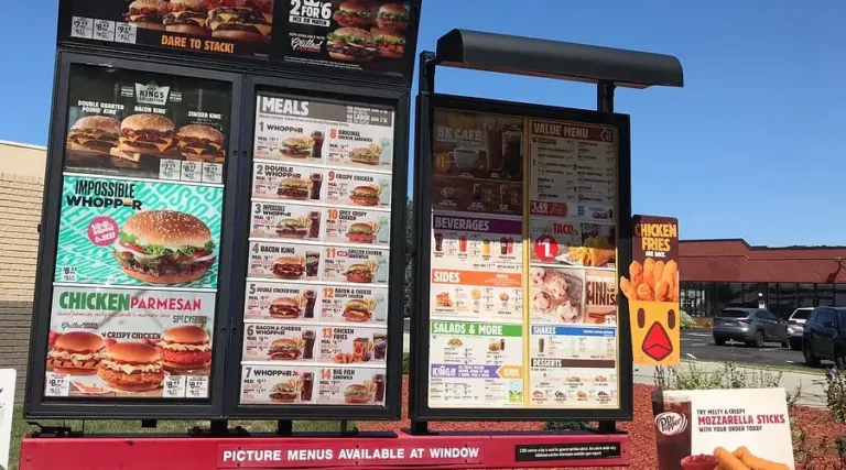 Burger King Menu