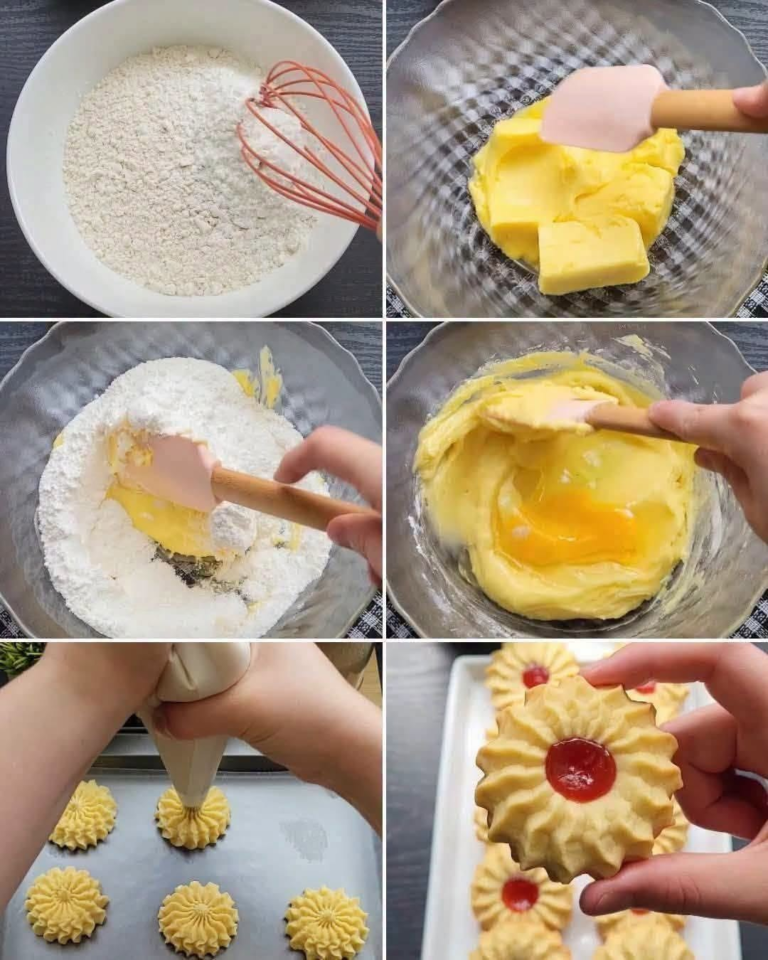 Butter Cookies with Jam Centers