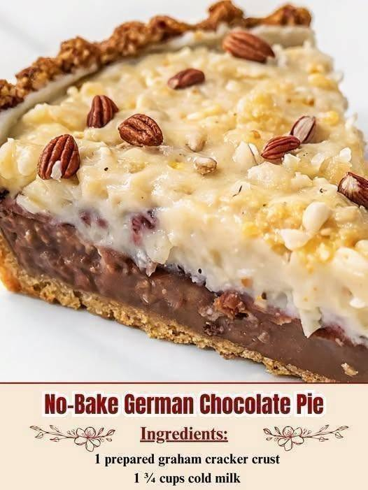 No-Bake German Chocolate Pie
