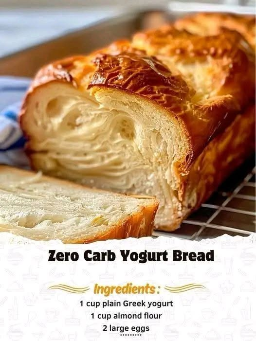 Zero-Carb (Very Low-Carb) Greek Yogurt Bread