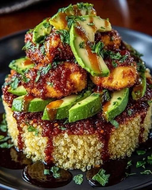 Mediterranean Lemon Herb Chicken Quinoa Bowl