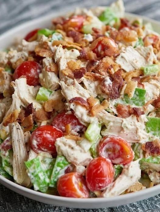 Easy BLT Chicken Salad Recipe