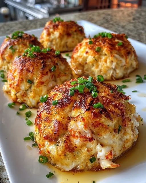 Cheesy Seafood Stuffed Crab Bombs