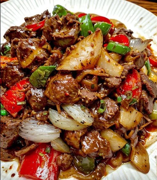 Pepper Steak Stir-Fry with Onions & Bell Peppers