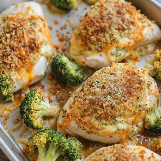 Broccoli Cheddar Stuffed Chicken