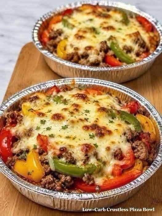 Low-Carb Crustless Pizza Bowl