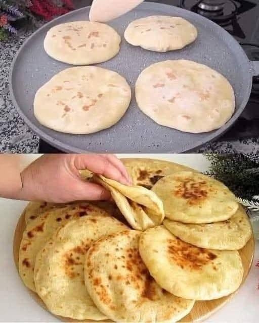 Soft Stuffed Skillet Flatbreads
