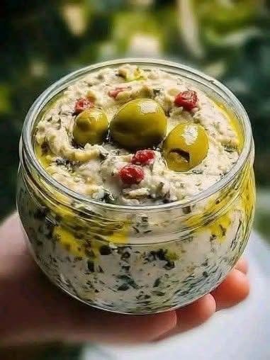 Creamy Olive & Herb Cheese Dip