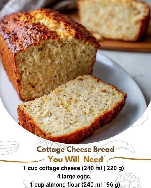 Cottage Cheese Bread (Low-Carb, Gluten-Free)