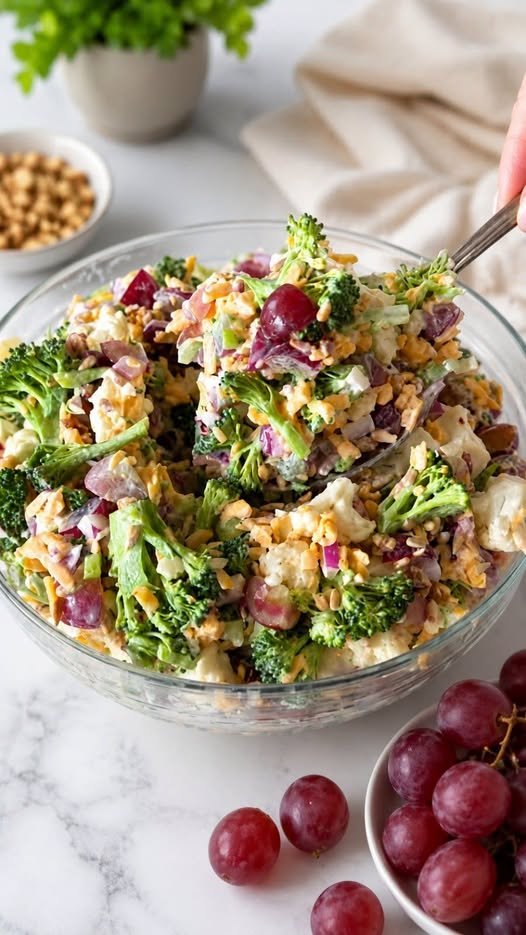 Creamy Broccoli Grape Salad