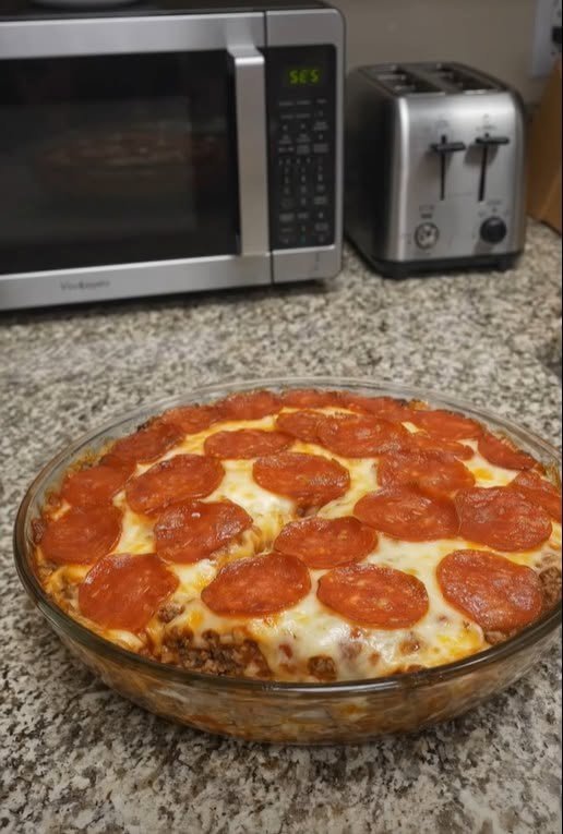 Easy Low Carb Pizza Casserole