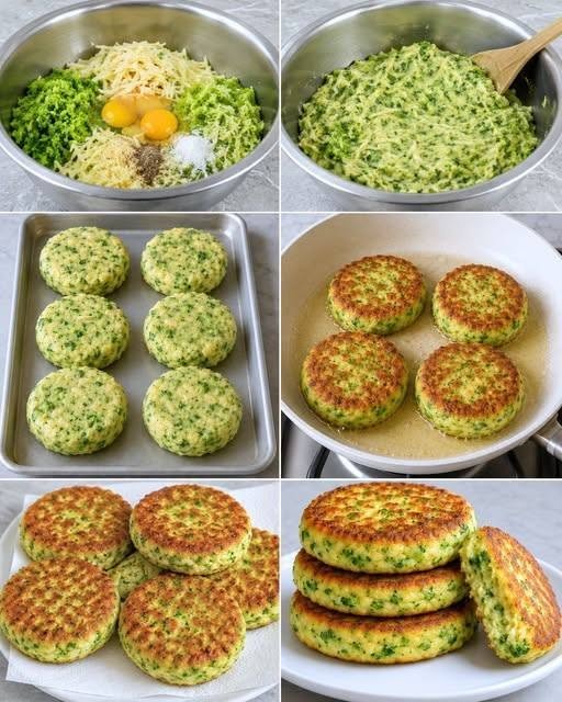 Broccoli Cheddar Patties