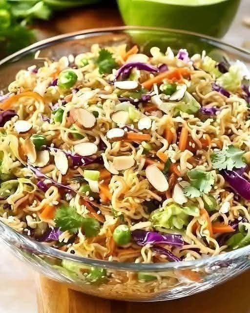 Crunchy Asian Ramen Noodle Salad