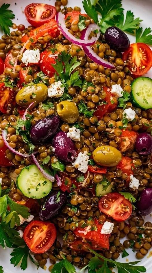 Mediterranean Roasted Vegetable & Chickpea Salad