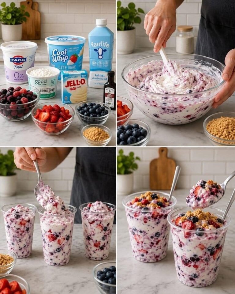 High-Protein Berry Cheesecake Fluff