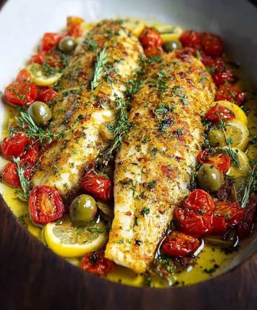Easy Mediterranean Baked Fish