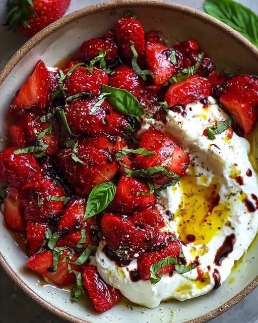 Whipped Feta with Roasted Strawberries