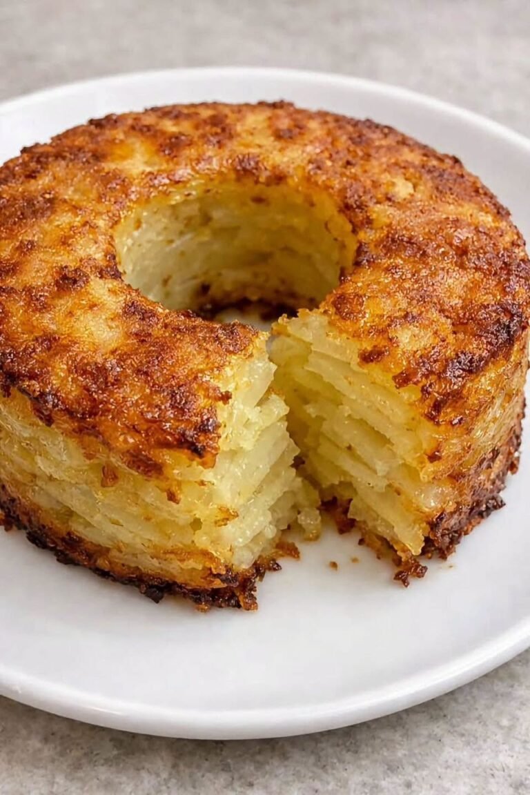 Crispy Layered Potato Cake