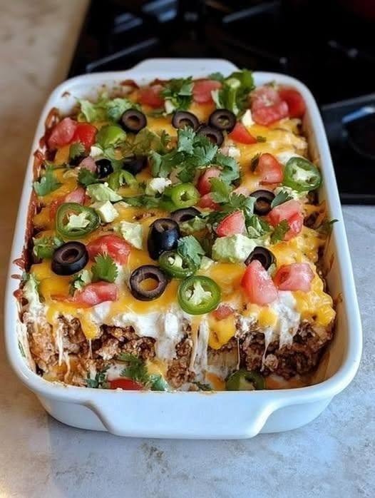 Layered Taco Casserole