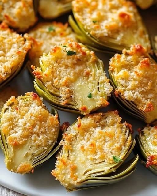 Crispy Parmesan Artichoke Hearts