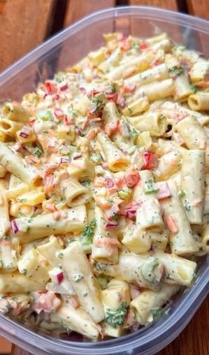 Cheddar Sour Cream Macaroni Salad