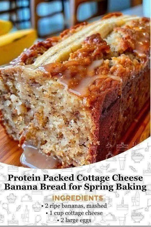 Protein-Packed Cottage Cheese Banana Bread