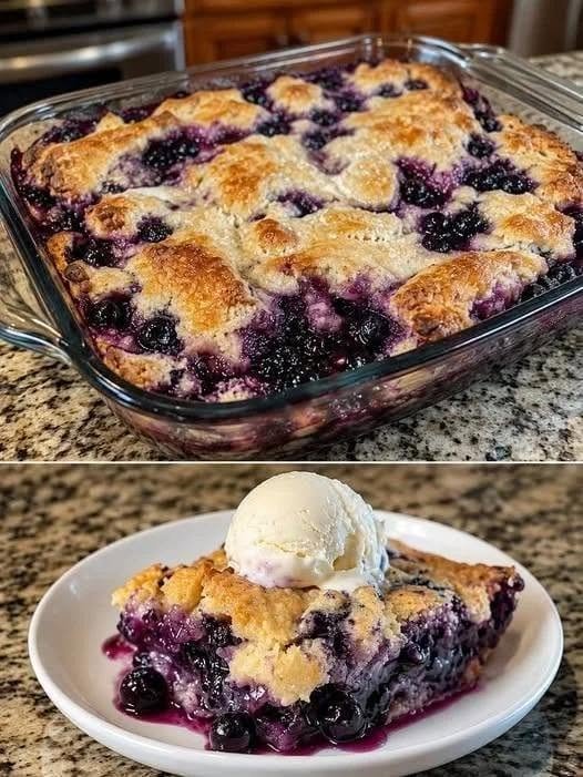 Blueberry Cobbler (Naturally Sweetened)
