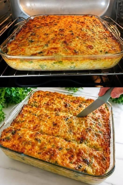 Cheesy Zucchini Egg Bake
