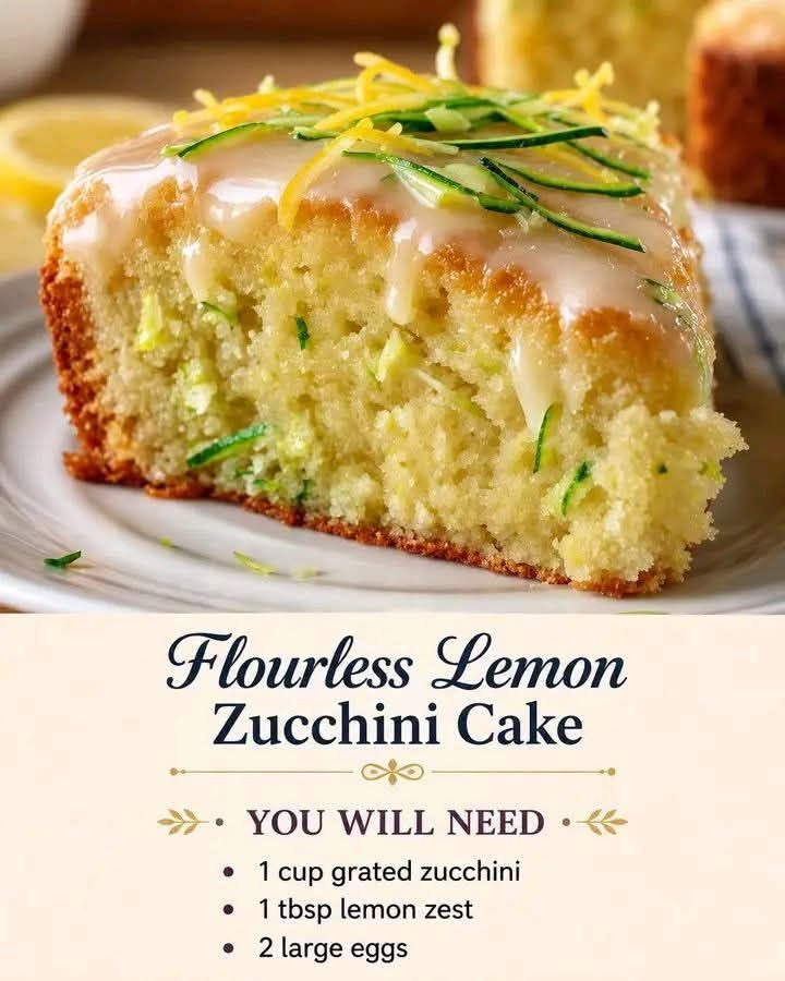 Flourless Lemon Zucchini Cake