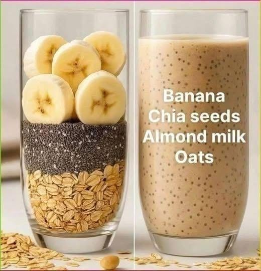 Banana Chia Oat Smoothie