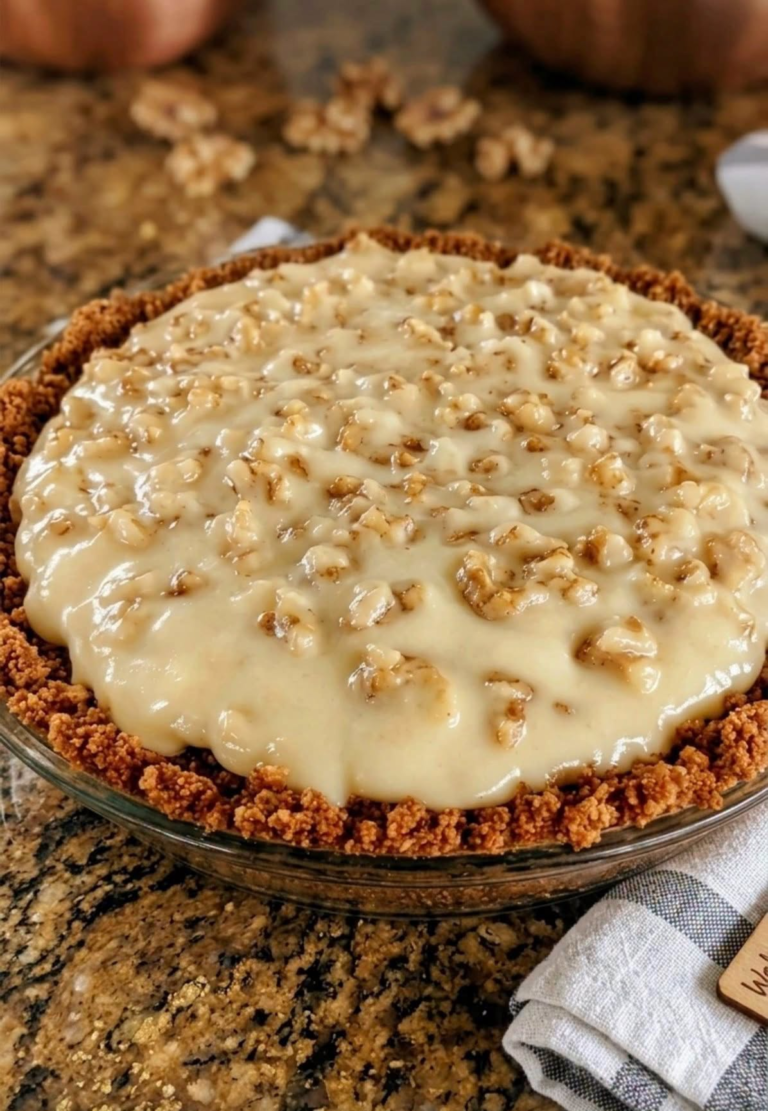 Creamy Walnut Cream Pie