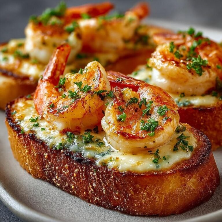 Cheesy Garlic Bread Shrimp