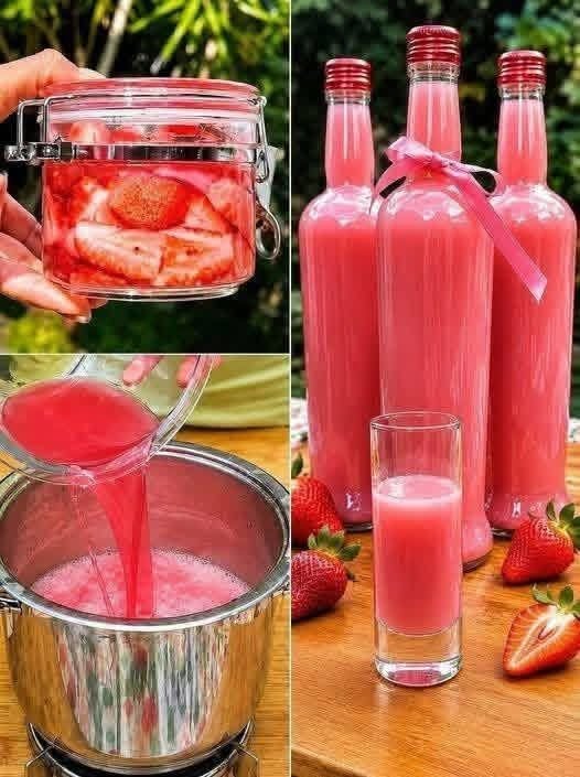 Homemade Strawberry Syrup (Strawberry Cordial)