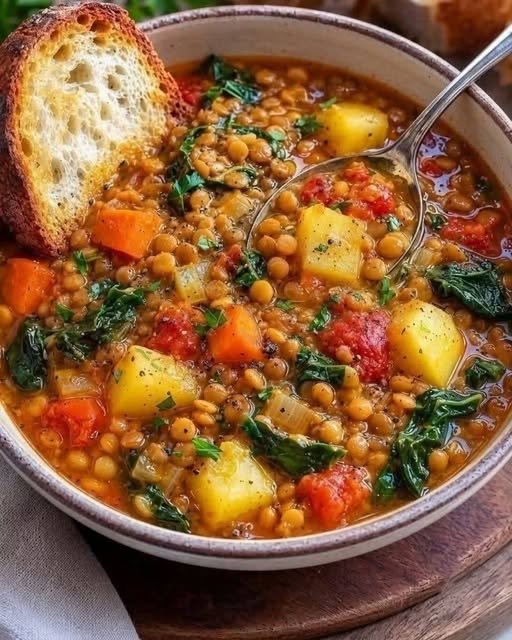 Hearty Lentil Vegetable Soup