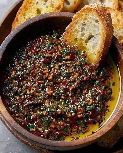 Sun-Dried Tomato Olive Oil Bread Dip