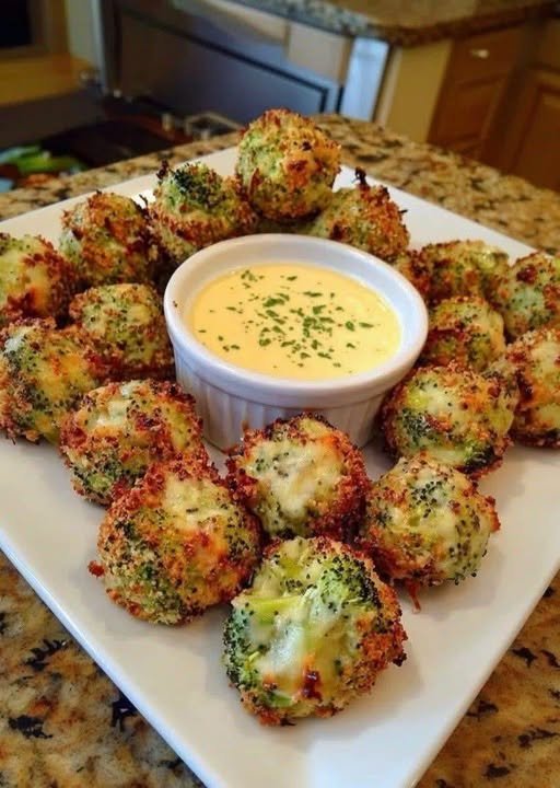 Crispy Broccoli Cheese Bites
