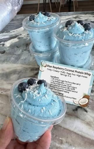 Blue Raspberry Coconut Protein Whip